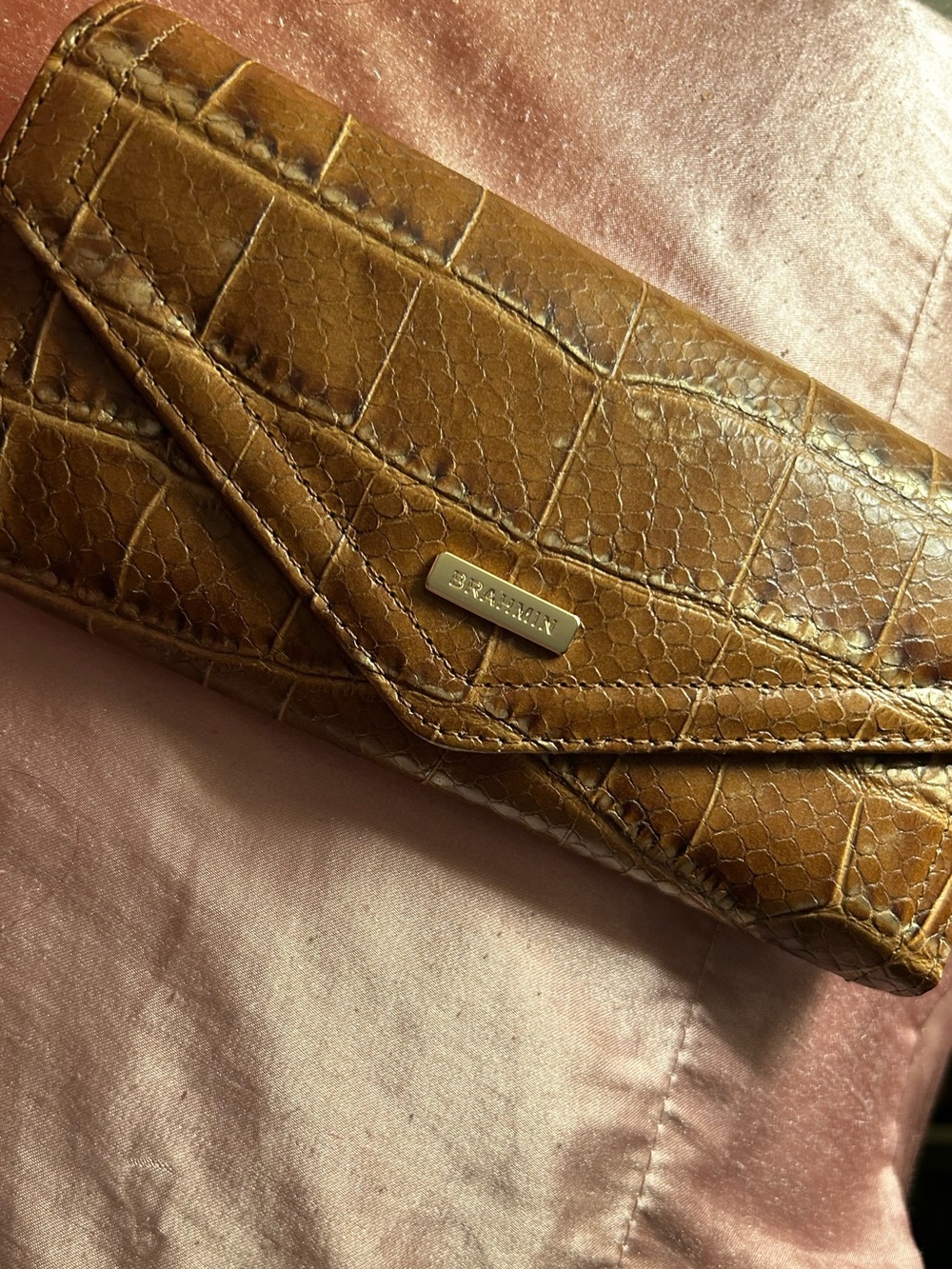 Gently Loved Brahmin Veronica Wallet